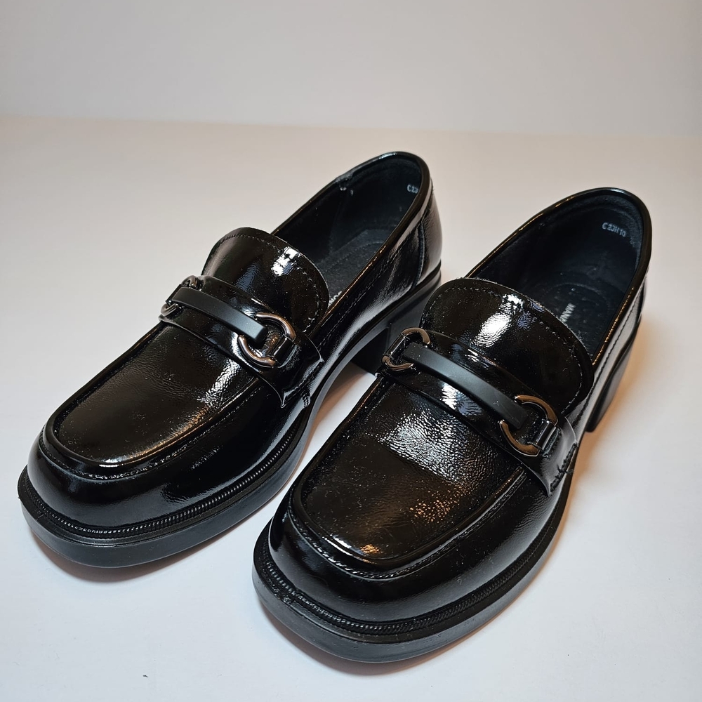 Black Patent Leather Loafers